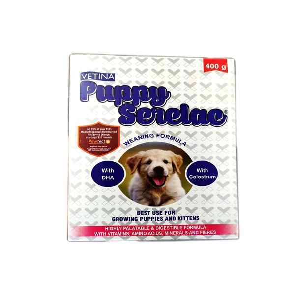 Vetina Puppy Serelac Powder Weaning Formula for Dogs & Cats, 400g Ingredients