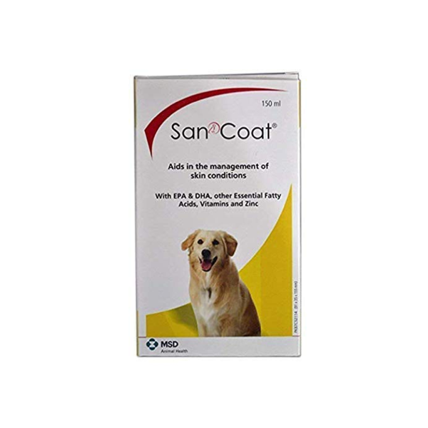 MSD San Coat for Dogs - A Concentrated Fatty Acids Supplement, 150 ml Ingredients