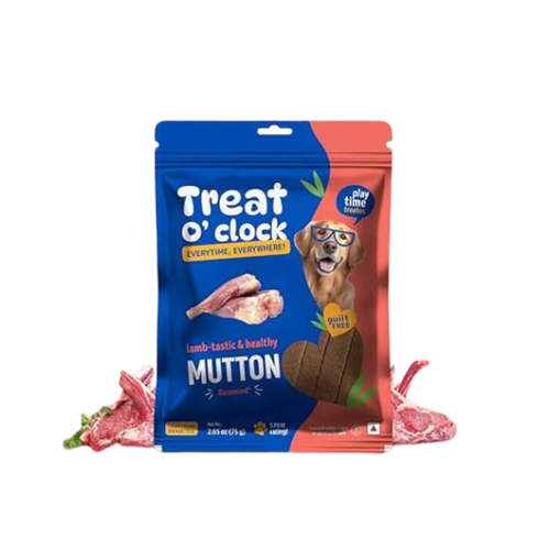 Natural Remedies Treat O'clock Mutton Treats- 75 gm (Pack of 4)