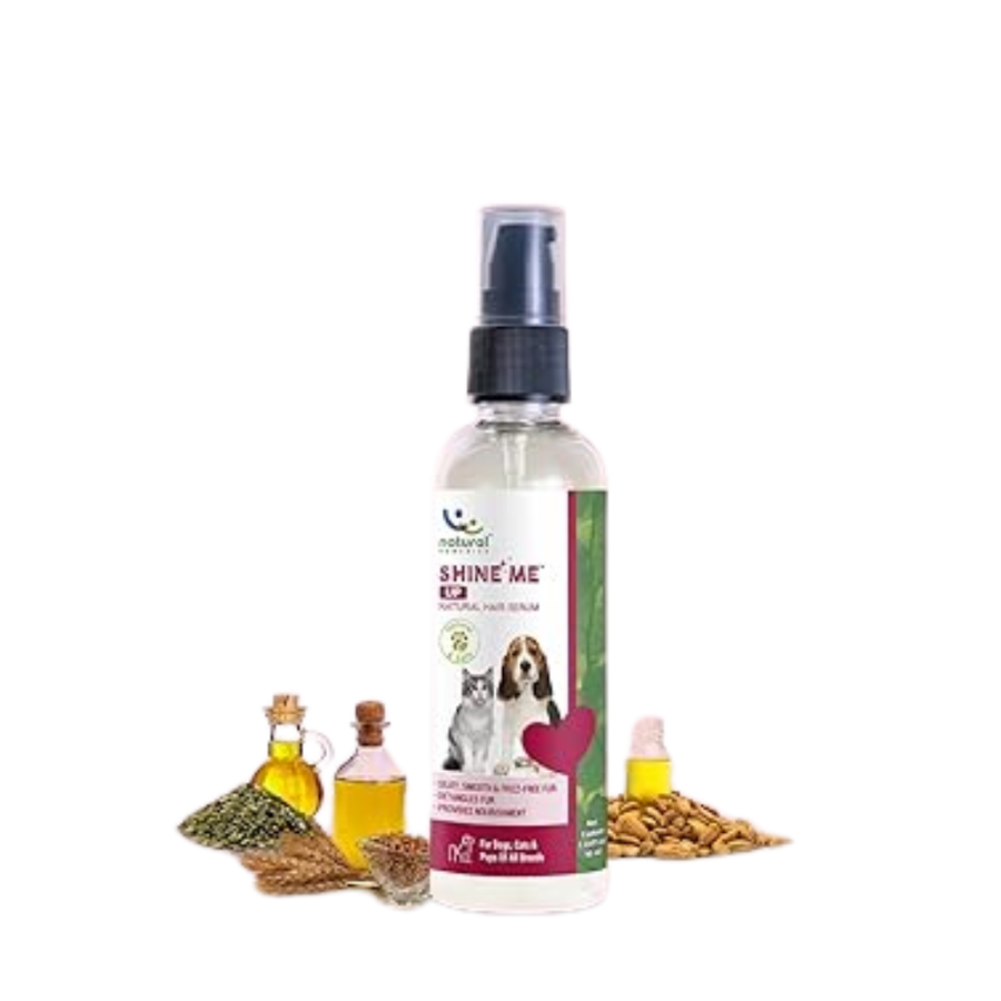 Natural Remedies Shine Me Up Natural Hair Serum for Dogs & Cats, 90 ml