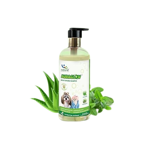 Natural Remedies Aura Glow Moisturizing Shampoo for Dogs & Cats, 350 ml