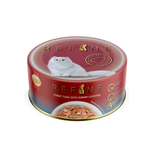 Smart Heart Refine Finest Tuna With Shrimp Cocktail Adult Cat Tin,80g (Pack of 6) Ingredients