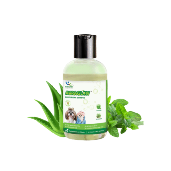 Natural Remedies Aura Glow Moisturizing Shampoo for Dogs & Cats, 90 ml (Pack of 2) Ingredients