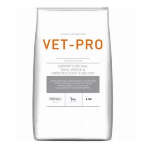 Vet Pro Renal Dog Food Supports Optimal Renal Health & Improves Kidney Function 1.2kg