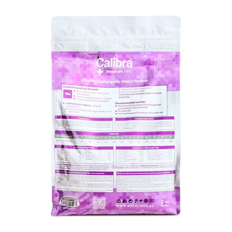 Calibra Veterinary Diet Ultra-Hypoallergenic Insect Dry Dog Food 2kg - Image 4