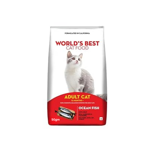 World's Best Adult Cat Food Ocean Fish 50g (Pack of 30)