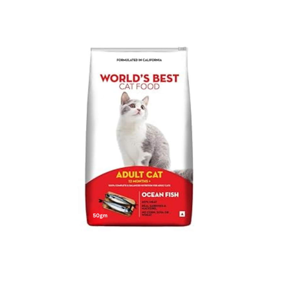 World's Best Adult Cat Food Ocean Fish 50g (Pack of 30)