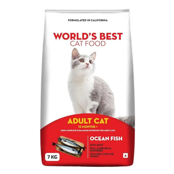 World's Best Adult Cat Food Ocean Fish - 7kg Ingredients
