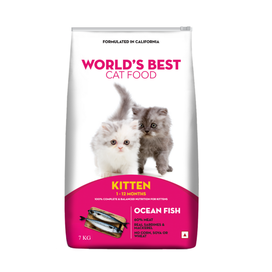 World's Best Kitten (1-12 Months) Ocean Fish Dry Cat Food, 7kg