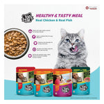 Top Tail Wet Food in Jelly 340g (85g x 4 Pouches) | Tuna & Chicken Recipe | Lickable Cat Snack | High Protein Complete Meal | Prebiotics & Taurine Enriched Photo 6