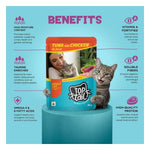 Top Tail Wet Food in Jelly 340g (85g x 4 Pouches) | Tuna & Chicken Recipe | Lickable Cat Snack | High Protein Complete Meal | Prebiotics & Taurine Enriched Photo 5