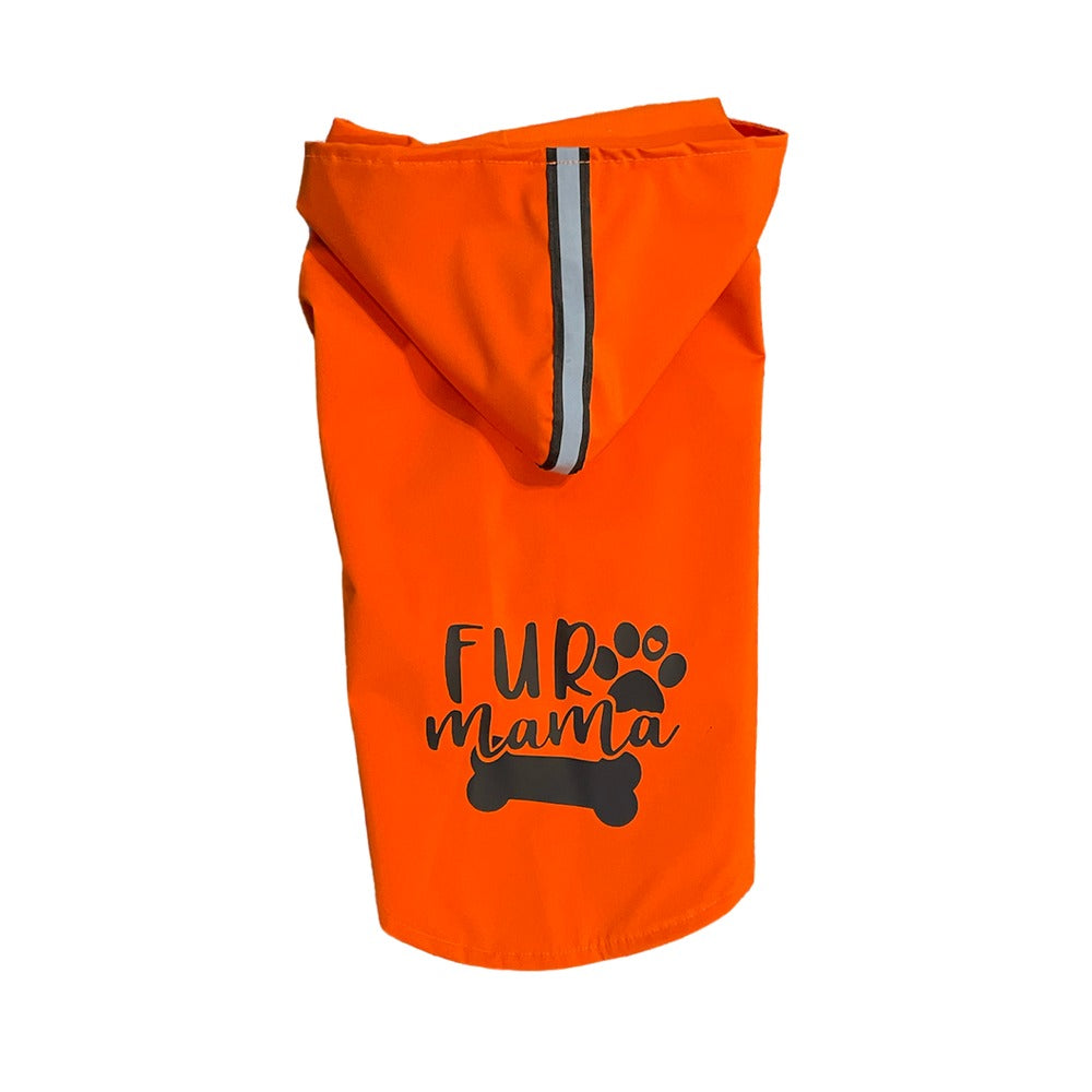 Furrfab Half Sleeve Dog Raincoat Black