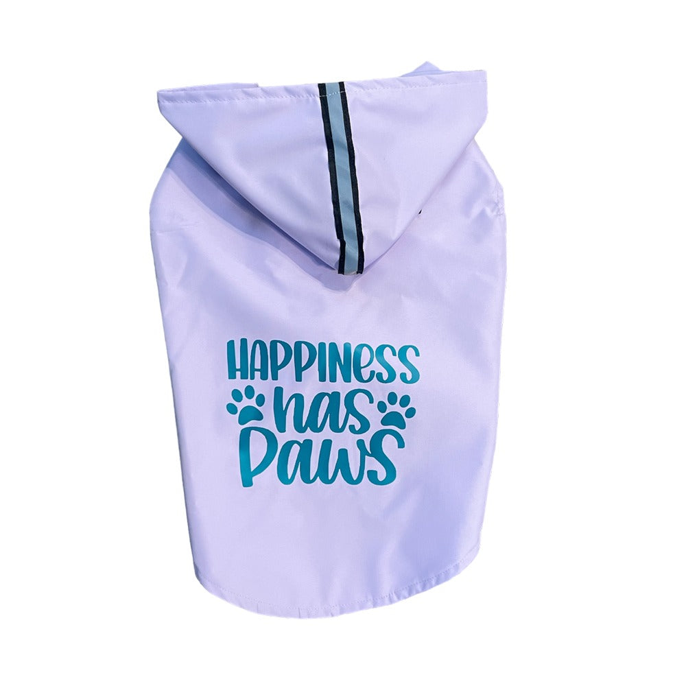 Furrfab Half Sleeve Dog Raincoat Black