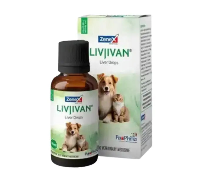 Zenex Livjivan Herbal Liver Tonic Drops for Dogs , 30 ML