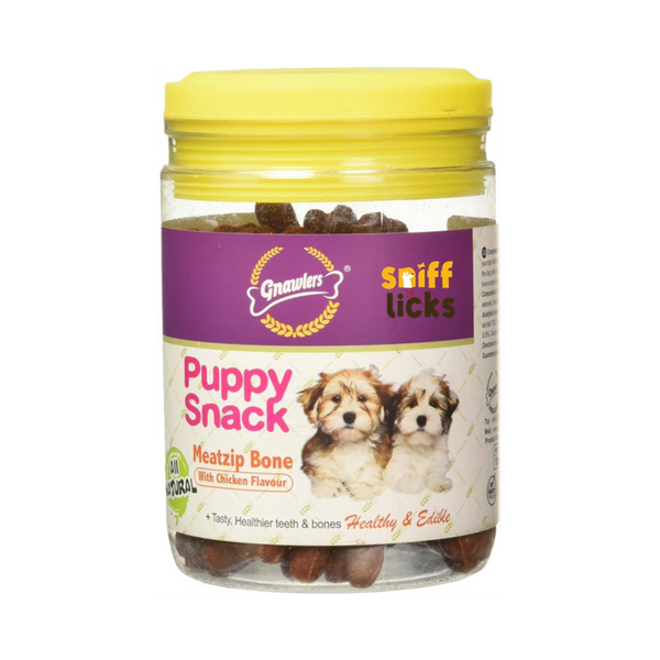 Gnawlers Zip Jar Puppy Snacks Jar, 180g Ingredients