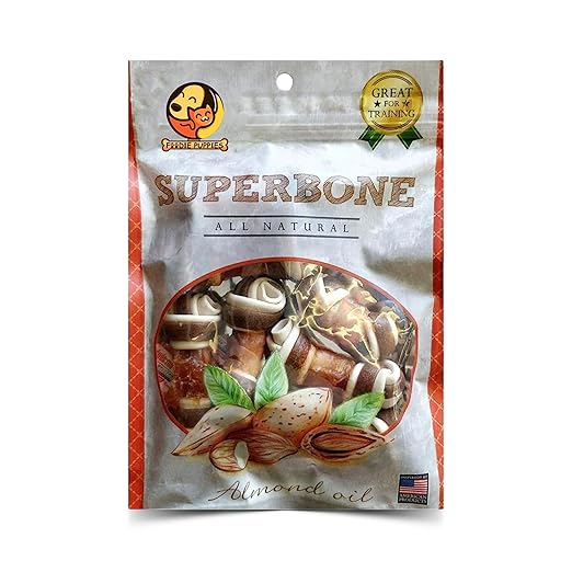 Superbone Knotted Almond Oil Dog Treats (7 IN 1)