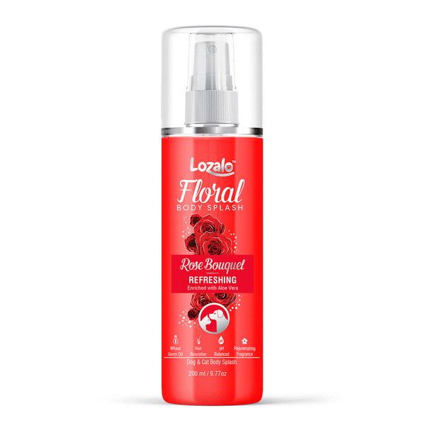 Lozalo Floral Rose Pet Perfume Spray - 500 ml for Dogs & Cats Ingredients