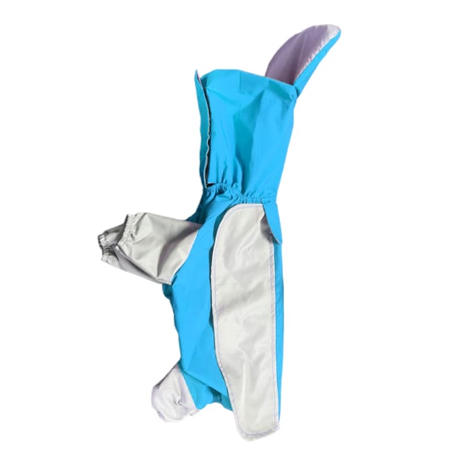 Furrfab  Blue Full Sleeve Dog Raincoat Sky Blue