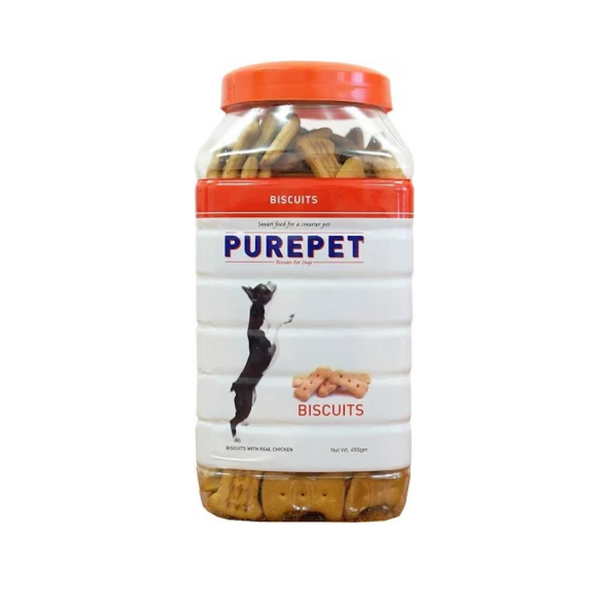 Purepet Dog Treats Biscuits Chicken Flavour 455g - Jar Ingredients