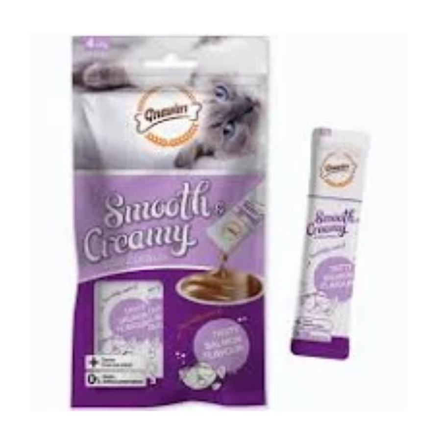 Gnawlers Cat Creamy Treat Salmon Flavor (4x15g), 60g