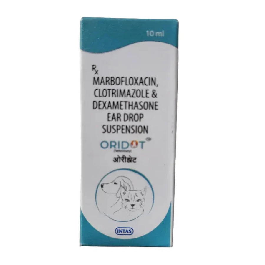 Intas Oridot Ear Drops 10ml for Dogs & Cats
