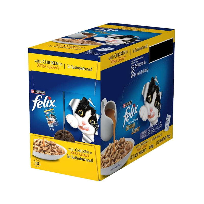 Felix Adult Chicken Wet Cat Food 70g - Image 2
