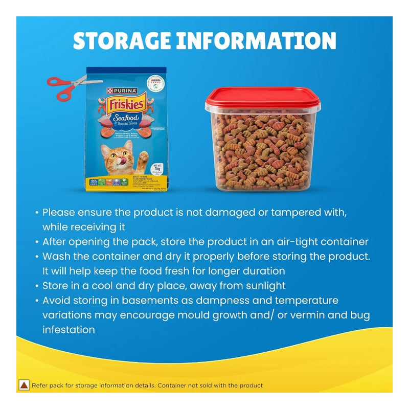 Purina Friskies Seafood Sensations Dry Cat Food 1kg - Image 6