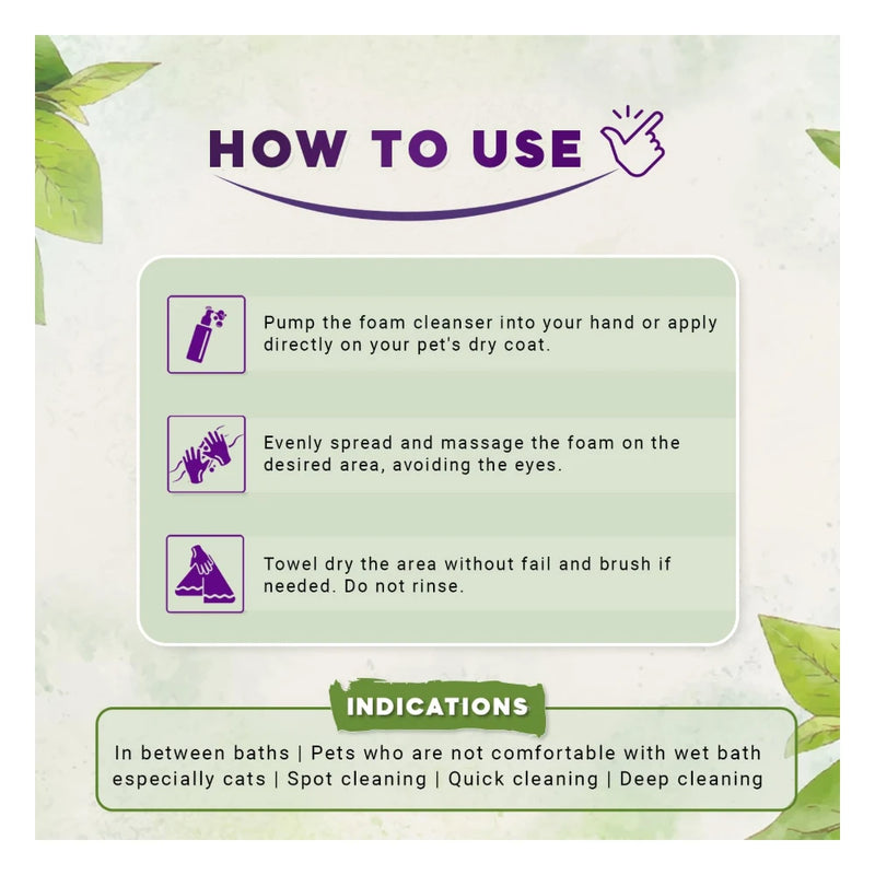 Natural Remedies Fresh Me Up Waterless Shampoo for Dogs & Cats - Image 5
