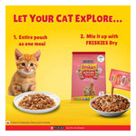 Purina Friskies Gravy-Licious Kitten Food in Chicken Flavour, Wet Kitten Food, Balanced Nutrition, Pack of 12, (70g x 12), 840g Photo 3