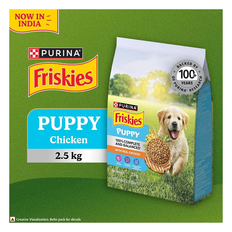 Purina Friskies Chicken & Meat Puppy Dry Dog Food 2.5kg - Image 5