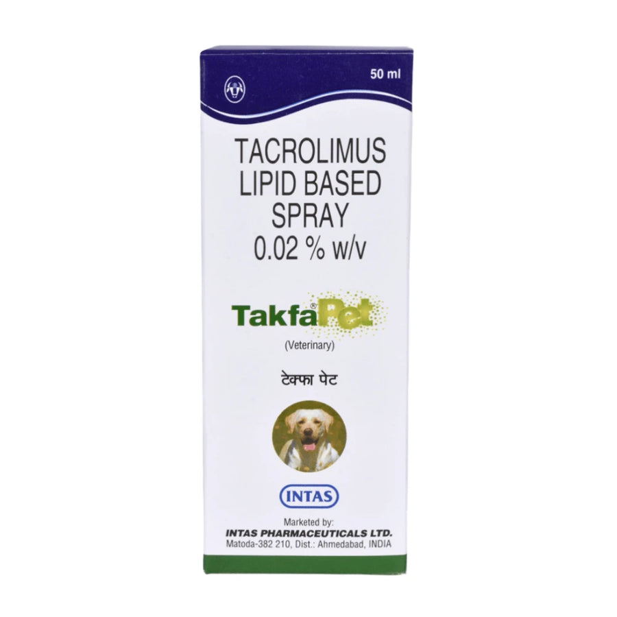 Intas Takfa Pet Spray (Tacrolimus) for Dogs (50ml)