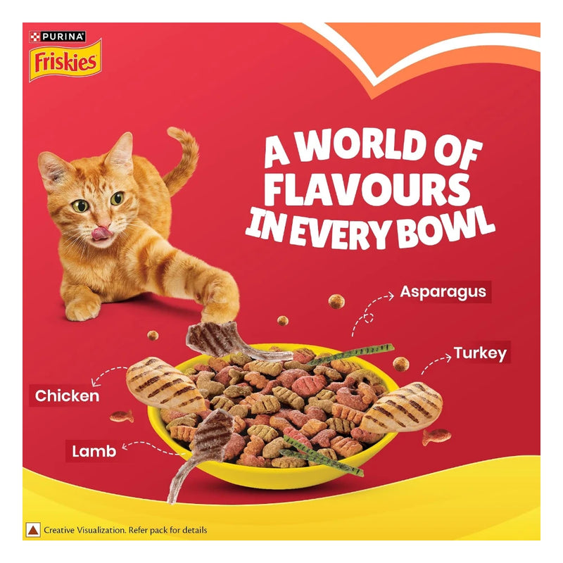 Purina Friskies Meaty Grills Adult Dry Cat Food 2.5kg - Image 3
