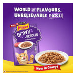 Purina Friskies Tuna Gravy-Licious, for Adult Cats, Pack of 12 (70gx12) Photo 7
