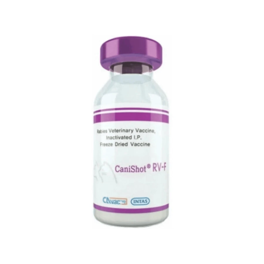 Intas Canishot RV-F Anti-Rabies Vaccine for Dogs & Cats – 1 Dose