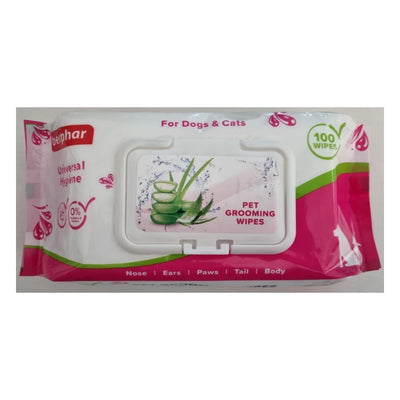 Beaphar Pet Grooming Wipes for Dogs & Cats – 100 Count