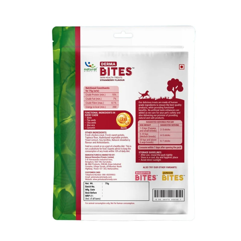Natural Remedies Derma Bites Skin & Coat Dog Treats 75g - Image 3