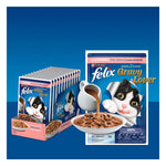 Purina Felix Salmon Gravy Lover, Wet Adult Cat Food, Pack of 12 (12x70g) Photo 4