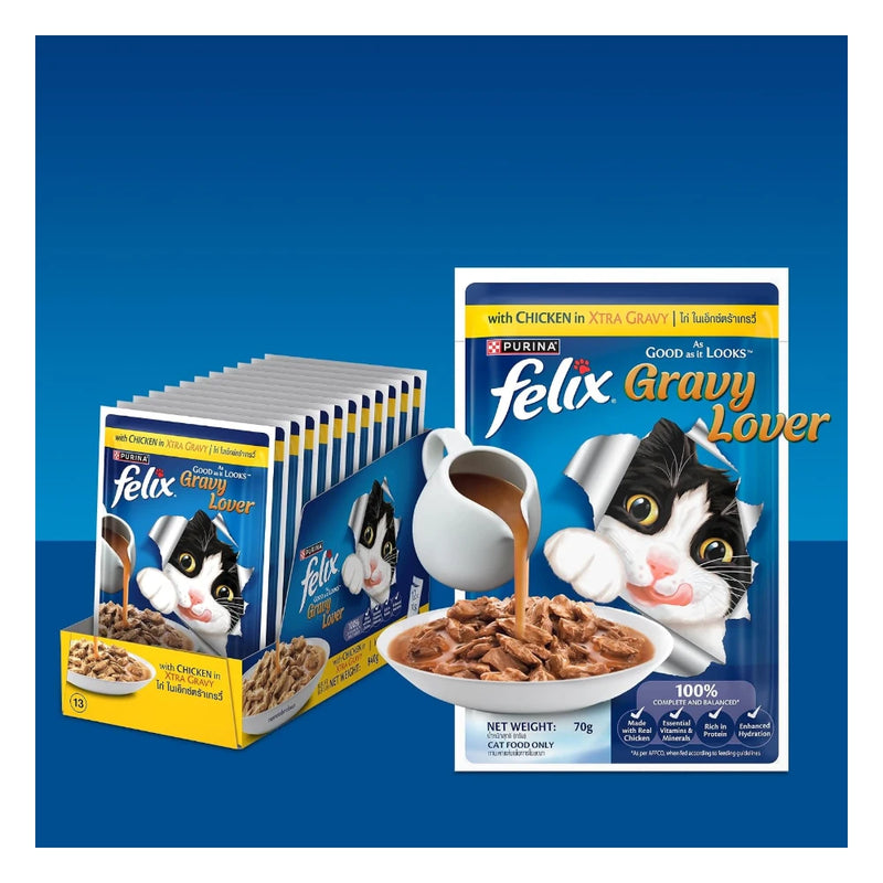 Felix Adult Chicken Wet Cat Food 70g - Image 4