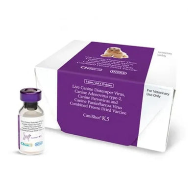 Intas Canishot K5 5-in-1 Dog Vaccine – 1 Dose