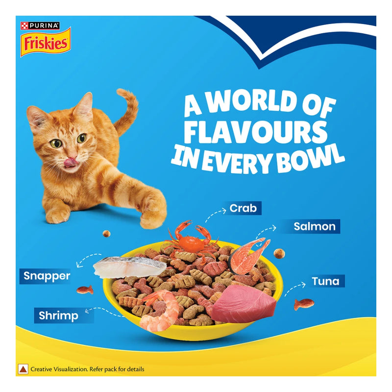 Purina Friskies Seafood Sensations Dry Cat Food 2.5kg - Image 5