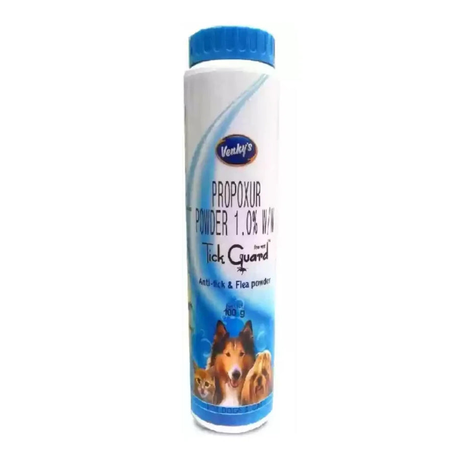 VENKYS Tick Guard Anti-Tick Powder for Dogs & Cats 100 g
