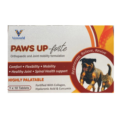 VENKYS Paws Up Forte Joint Supplement for Dogs – 10 Tablets