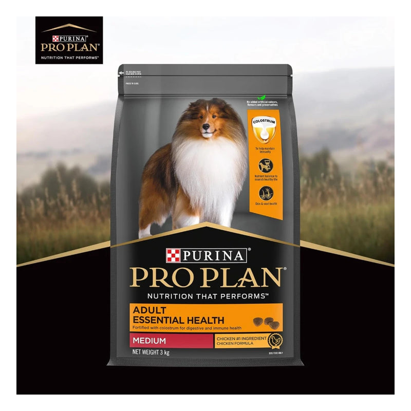 Purina Pro Plan Adult Medium Breed Dry Dog Food 3kg - Image 2