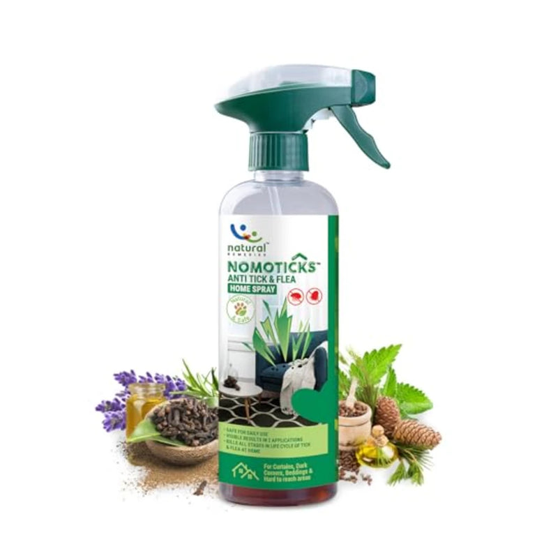 Natural Remedies Nomoticks Anti-Tick & Flea Home Spray 450ml - Image 2