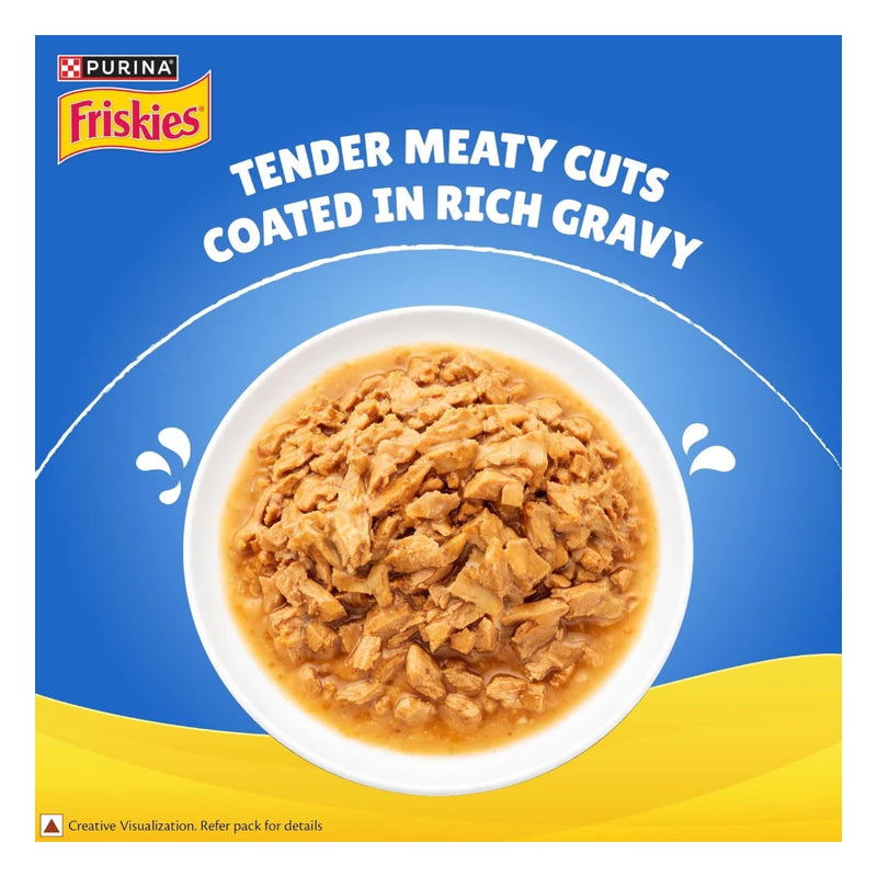 Purina Friskies Gravy-Licious Cat Food in Ocean Fish Flavour, Wet Cat Food, Balanced Nutrition, Pack of 12, (70g x 12), 840g - Image 3