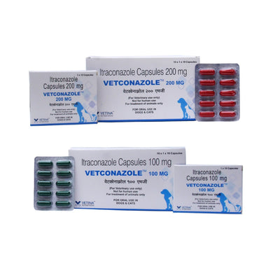 Vetraconazole Capsules 200 mg (1 x 10 x 10 capsules)
