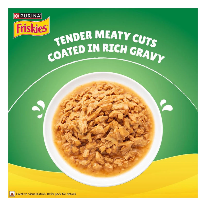 Purina Friskies Chicken Gravy-Licious, for Adult Cats, Pack of 12 (70gx12) - Image 3