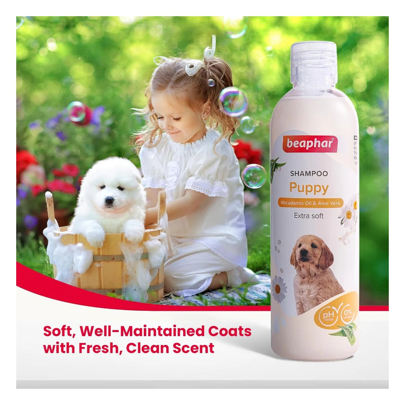 Beaphar Puppy Shampoo with Macadamia Oil & Aloe Vera 250ml - Image 7