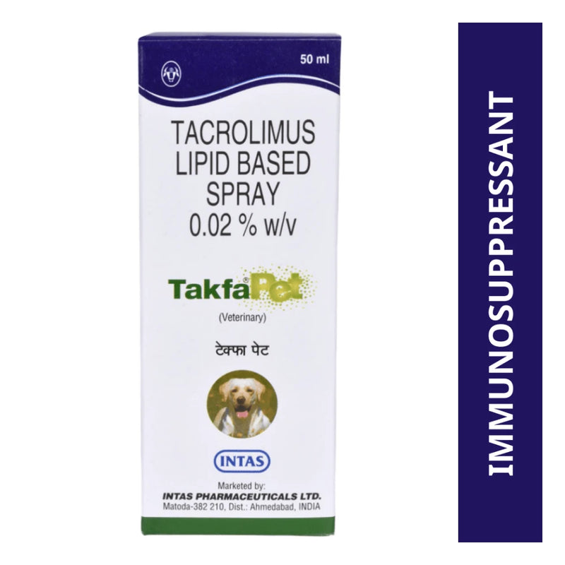 Intas Takfa Pet Spray (Tacrolimus) for Dogs (50ml) - Image 3