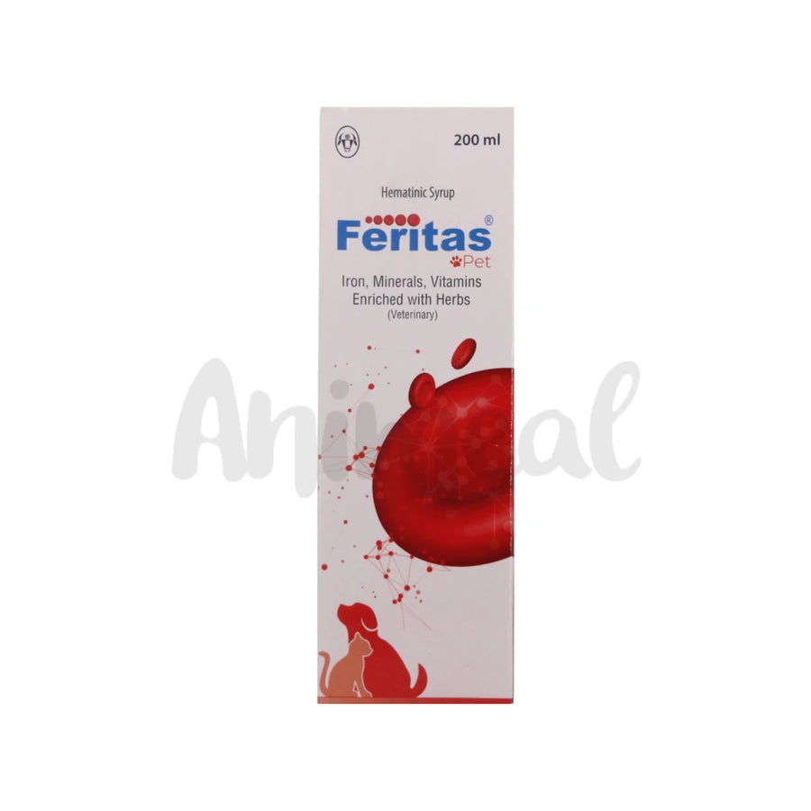Intas Feritas Pet Hematinic Syrup 200ml for Dogs & Cats